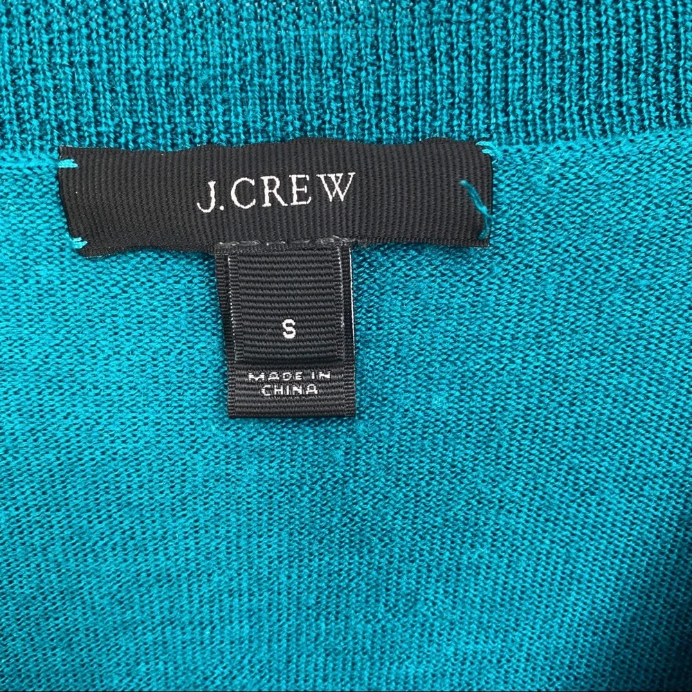 J. Crew Teal V-Neck Sweater